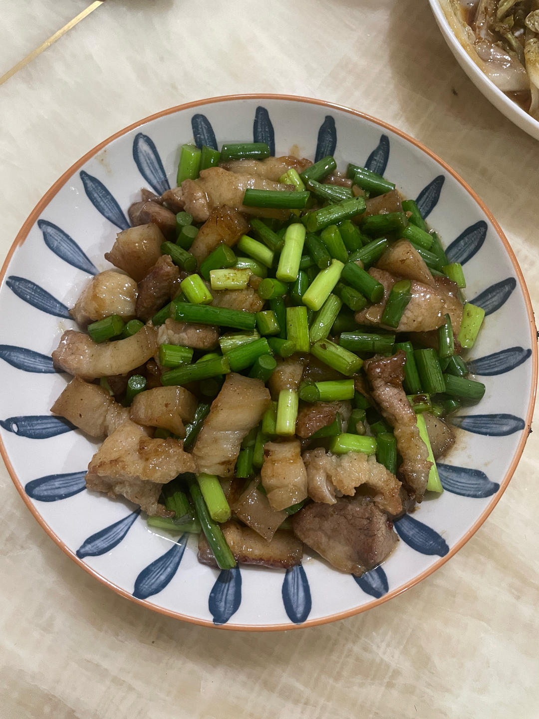 蒜苔炒肉末，三碗米饭都不够吃