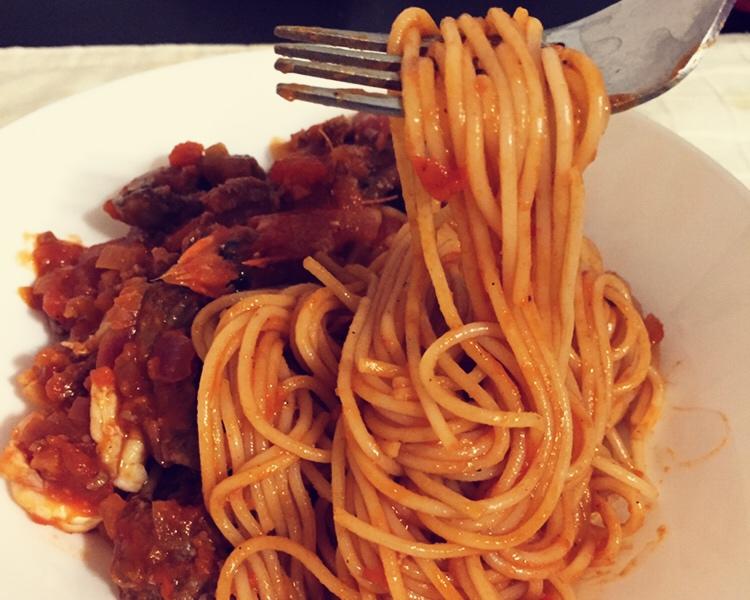 肉酱茄汁意大利面