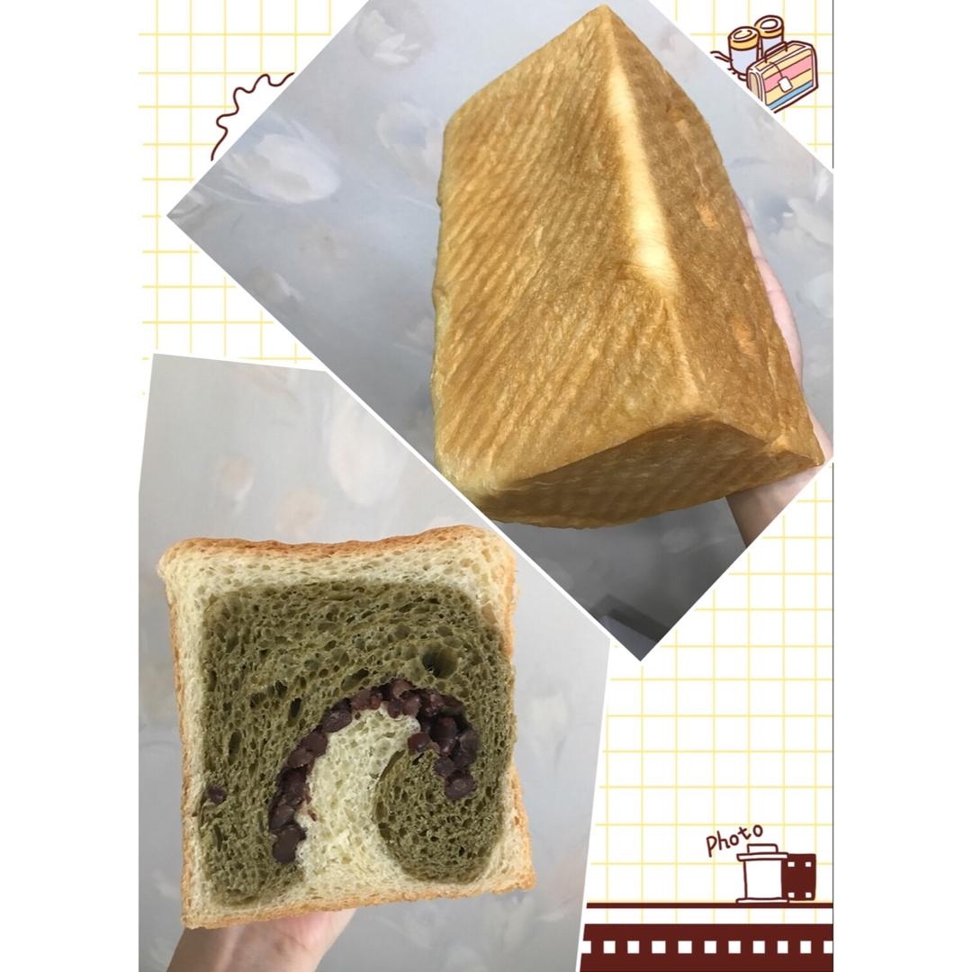 抹茶蜜豆吐司