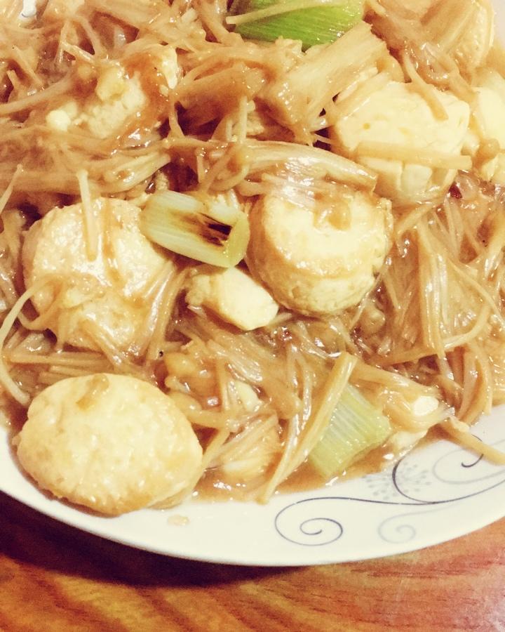超级下饭菜--金针菇日本豆腐