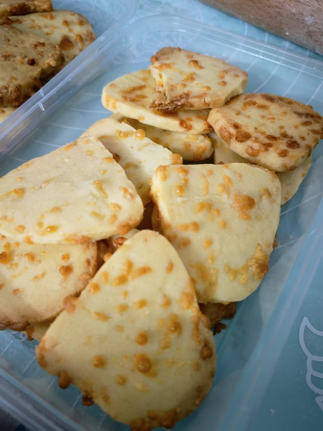 免打发❗️零失败❗️黄金芝士咸味饼干❗️