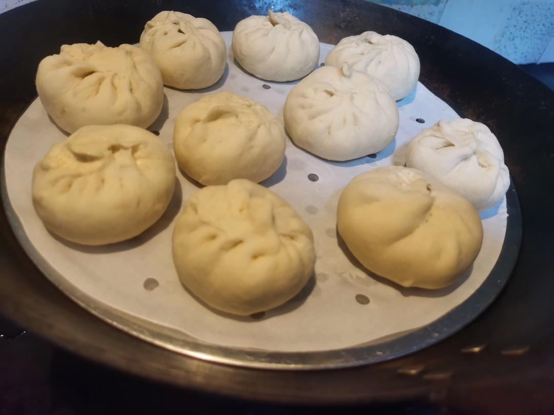 节省一半时间的大包子（另付翠绿菜包子，肉包子，腹黑包子食谱）