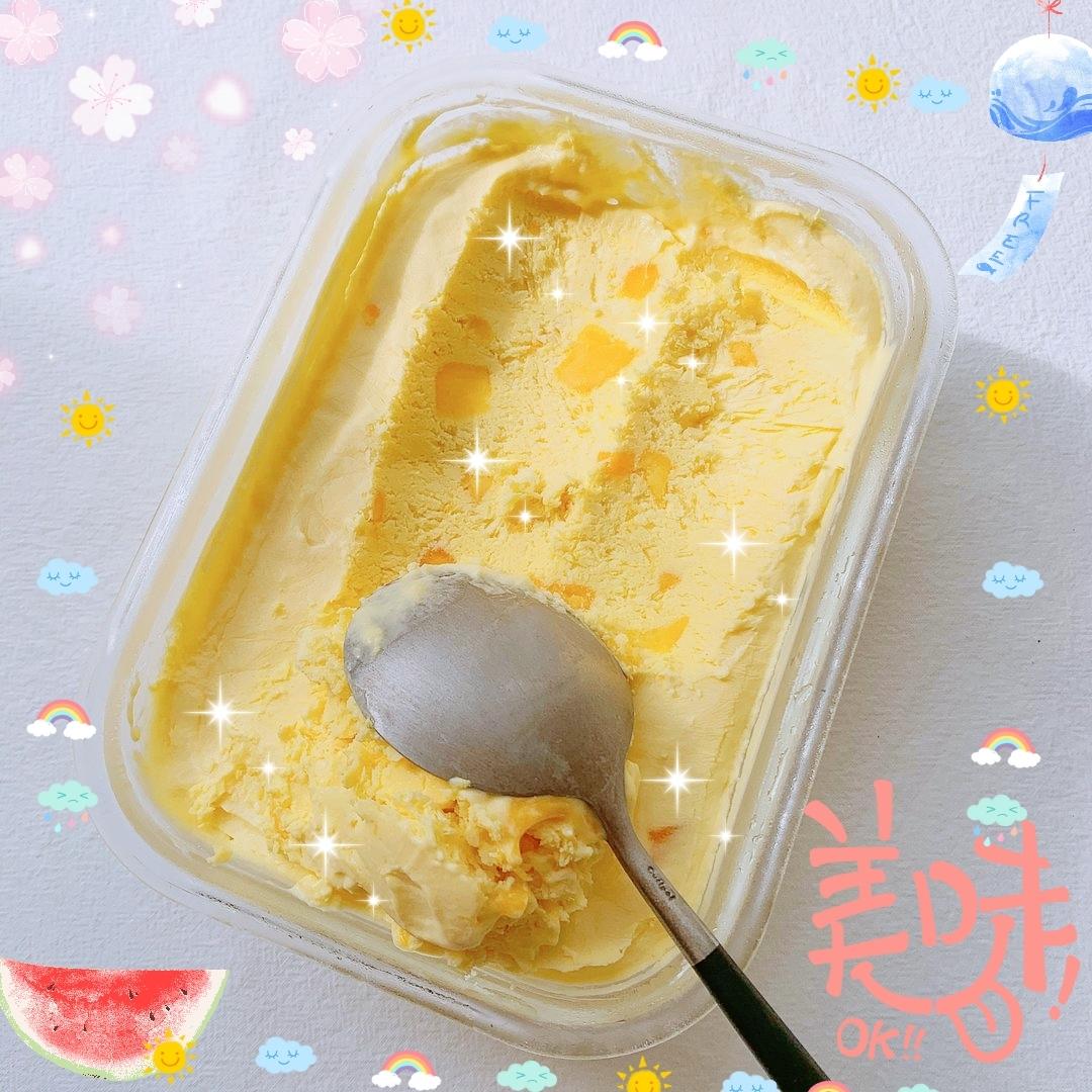 超简单芒果冰激凌的做法