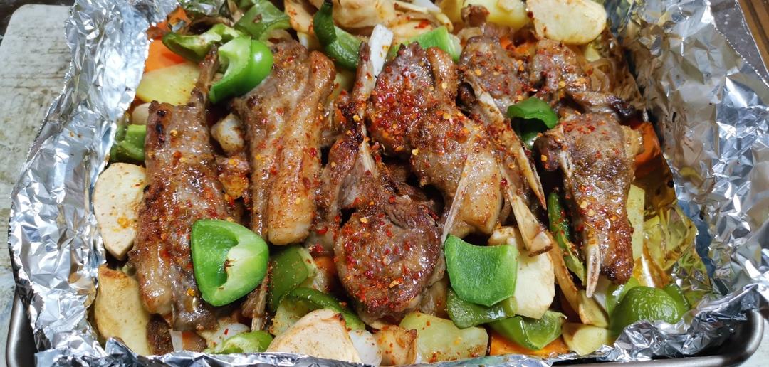 超好吃的烤羊排烤箱版