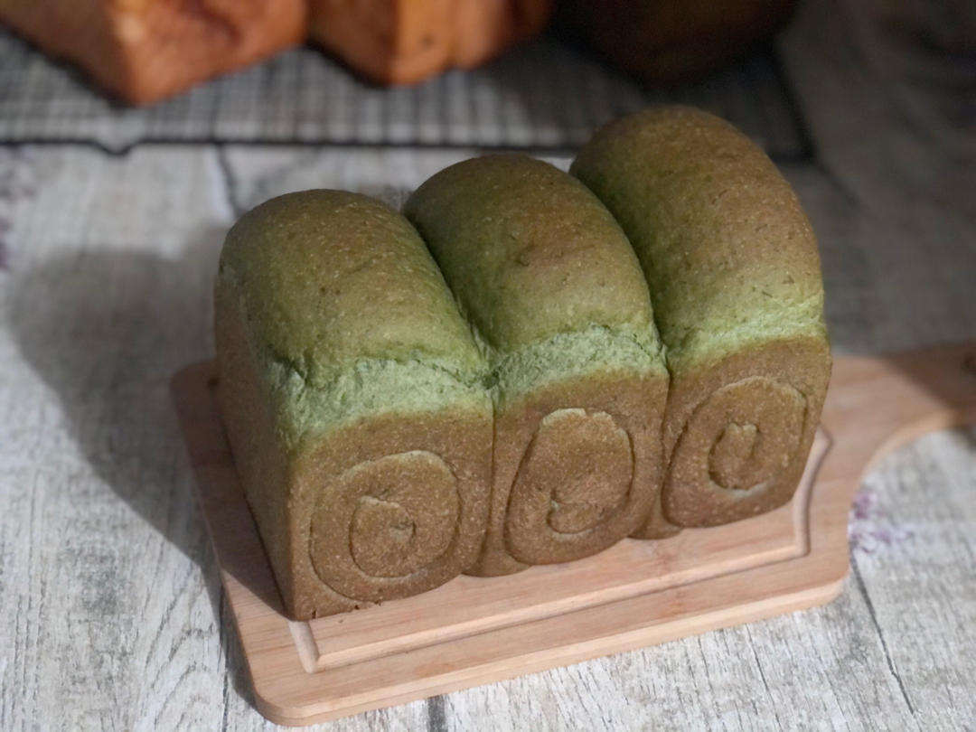 🍞超软糯艾草奶香吐司面包—下厨房独家原创