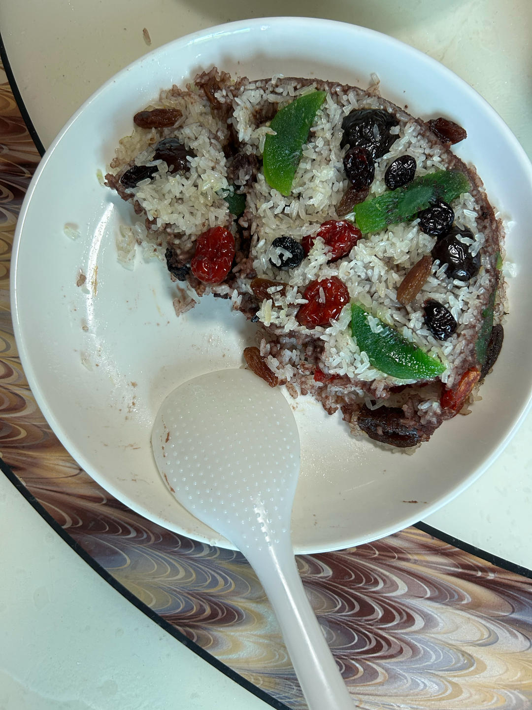 【猪油夹沙八宝饭】古法蒸糯米