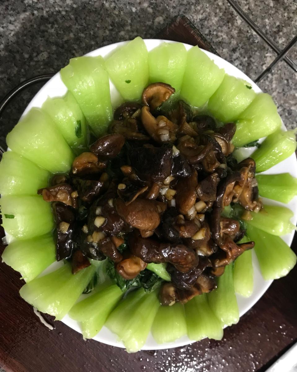 香菇炒油菜