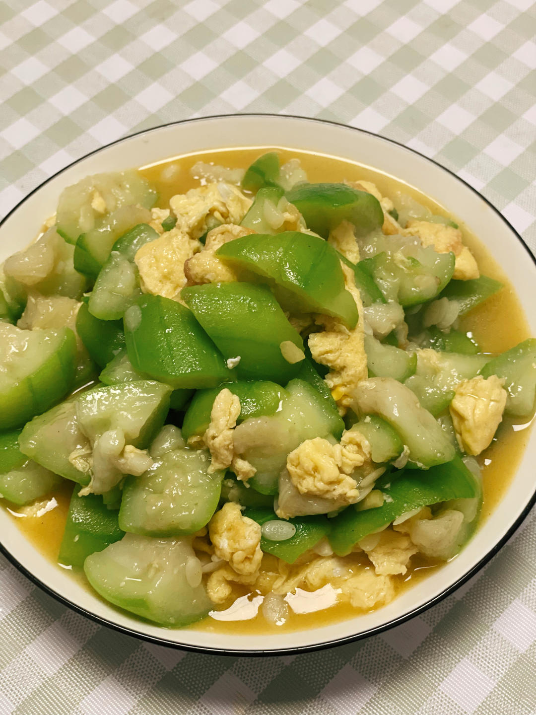 丝瓜炒蛋