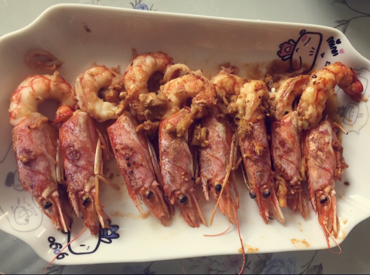 蒜蓉烤阿根廷红虾