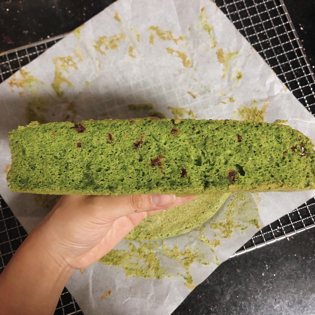 🍵清新治愈抹茶戚风——不容易消泡的秘密