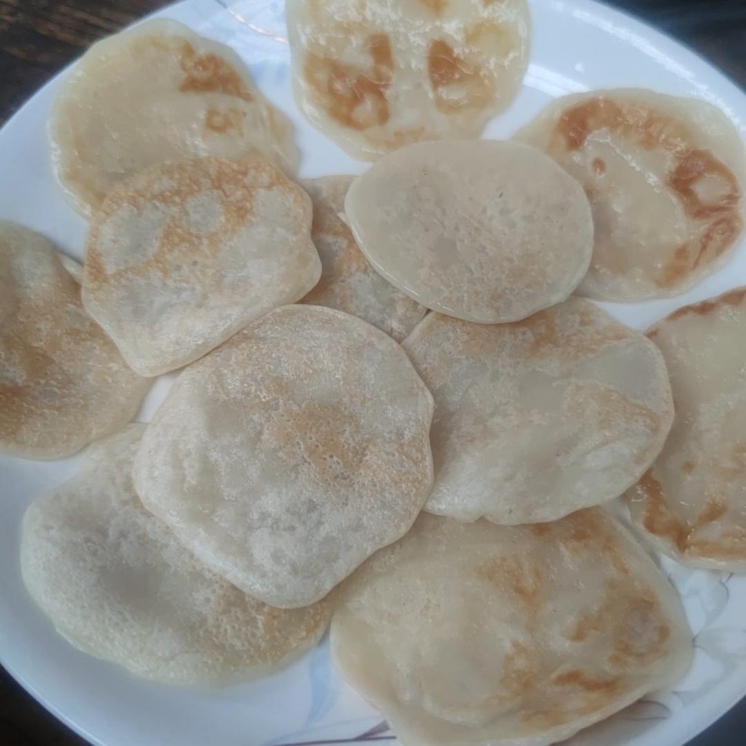 不用和面的【奶香糯米饼】