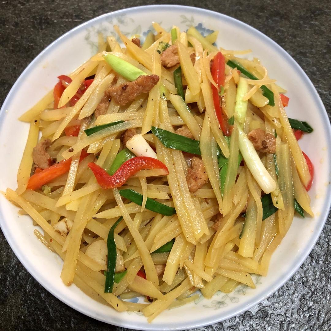 土豆炒肉丝