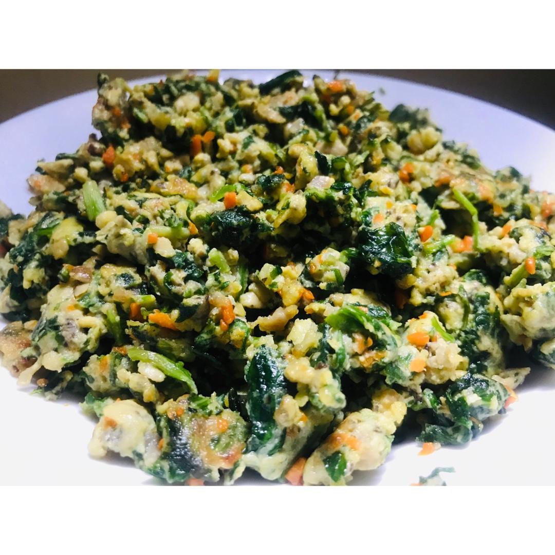 大西几家的小老斧做的马兰头炒蛋