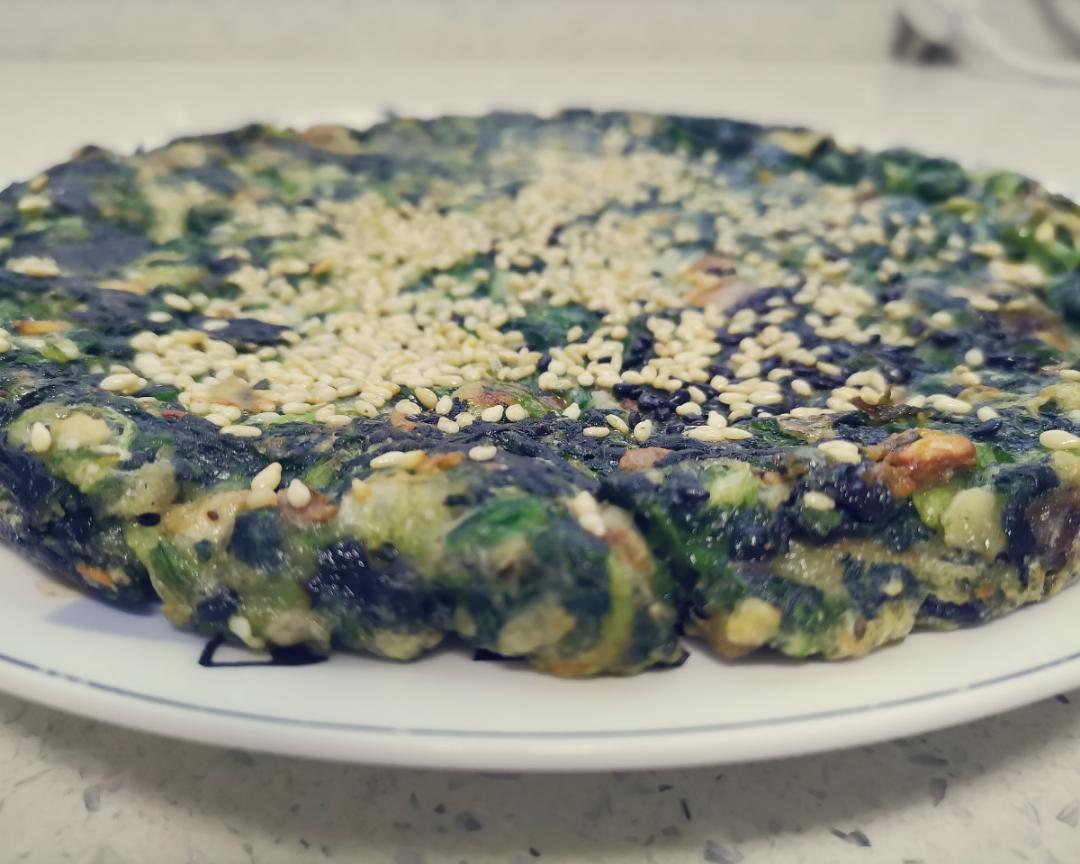 蔬菜饼（清空冰箱之早餐晚餐低油低脂）的做法