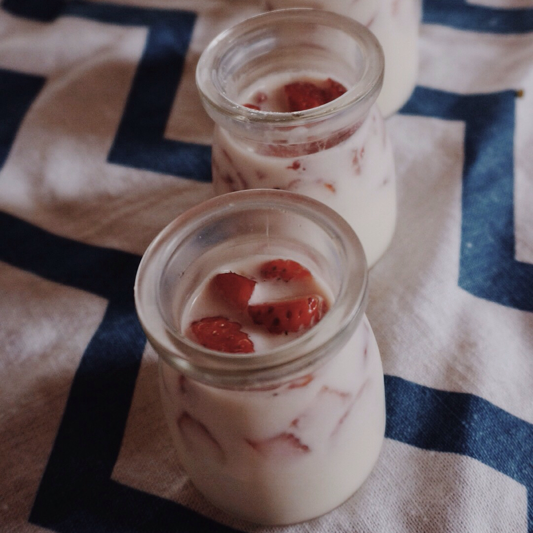 草莓牛奶布丁