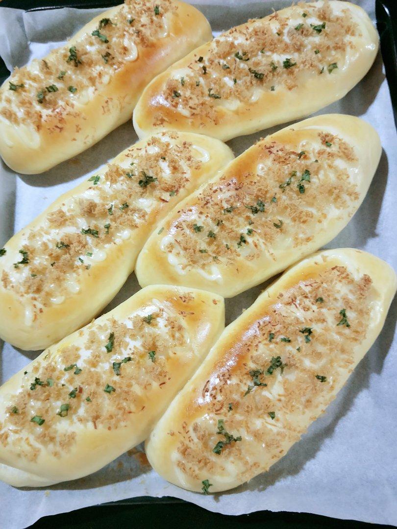 香葱火腿肉松面包