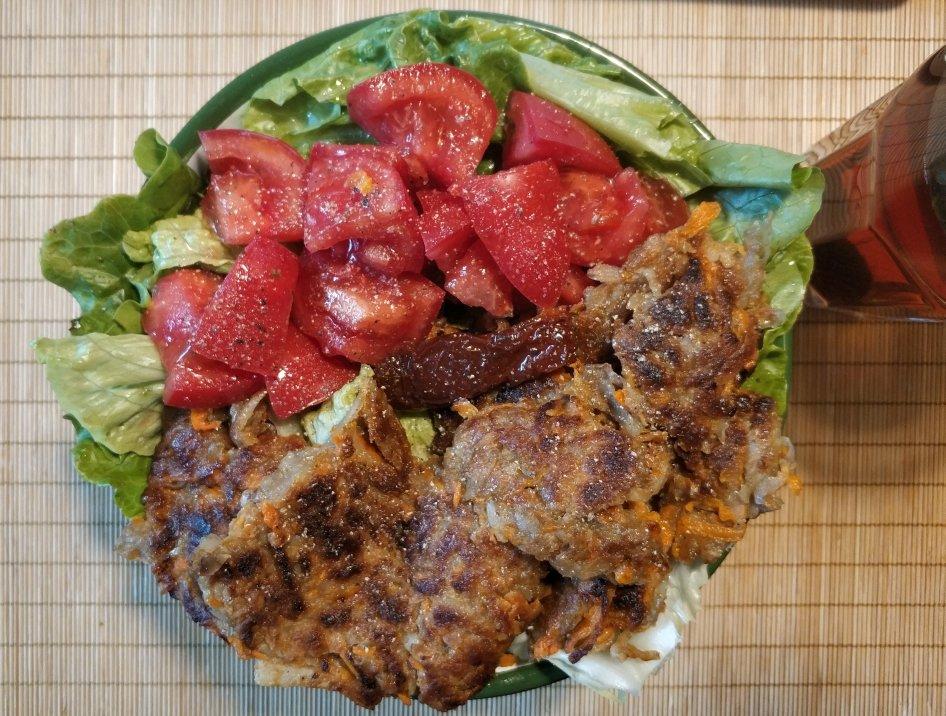 土豆胡萝卜丝煎饼