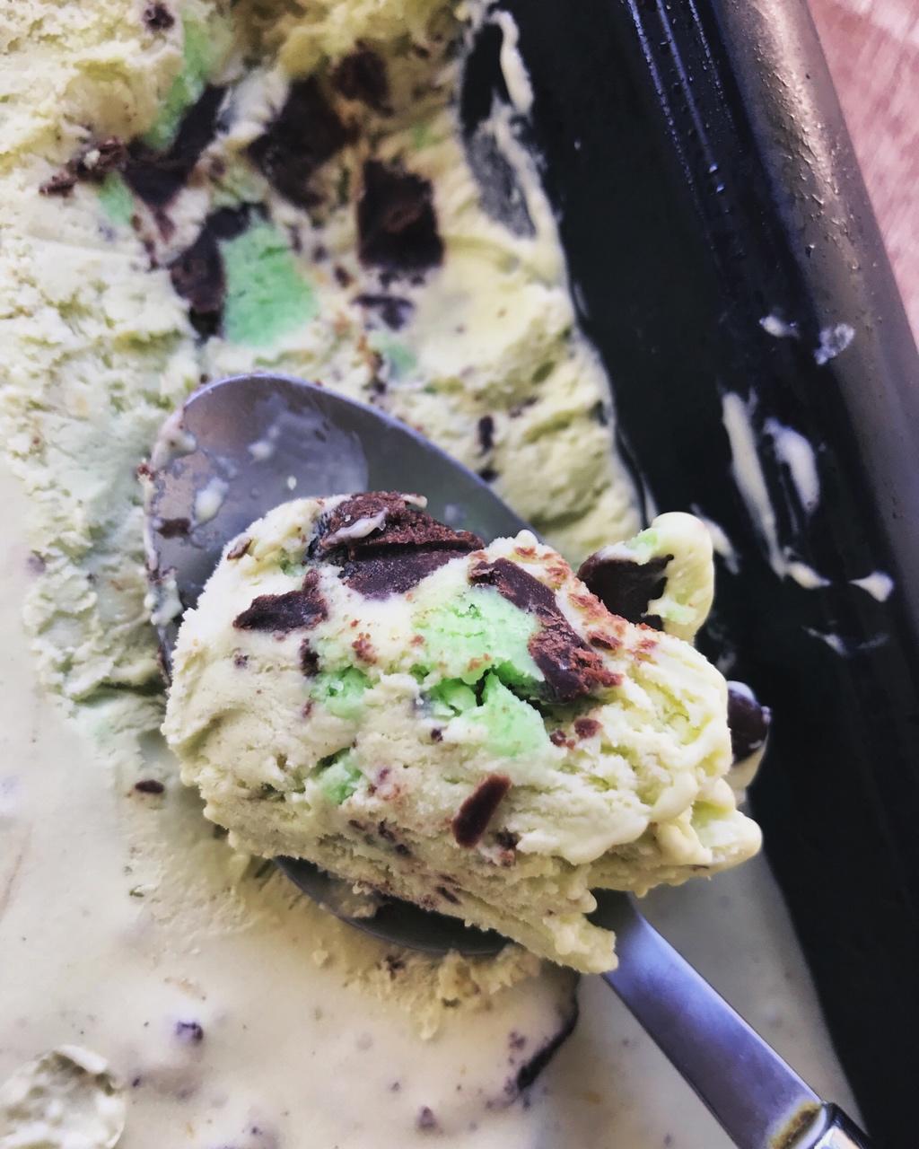 潜水花菇做的朗姆黑加仑冰淇淋 rum raisin ice cream