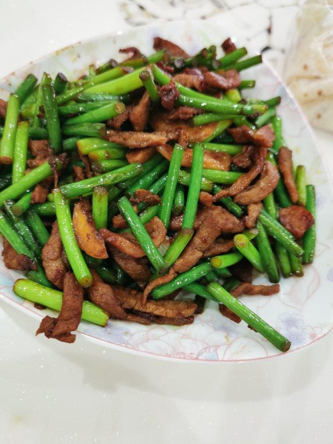 蒜薹炒肉丝