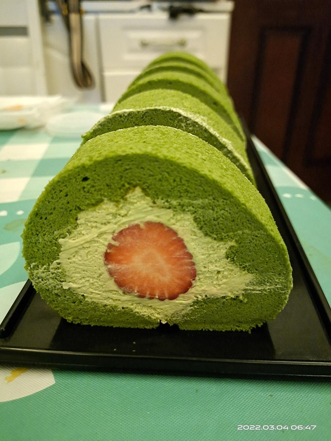 草莓🍓抹茶蛋糕卷/🍃治愈系