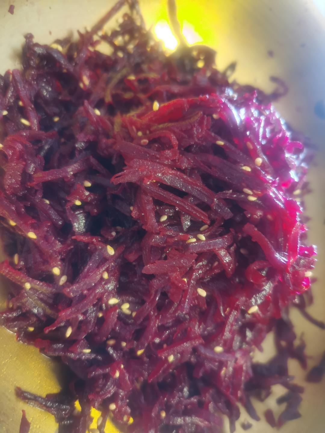 凉拌爽口甜菜根