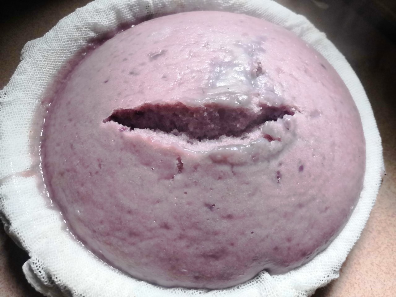 紫薯发糕（一次发酵）