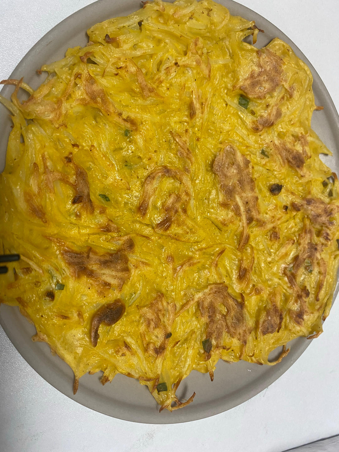 土豆丝鸡蛋饼