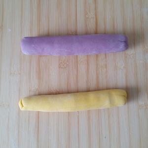 南瓜紫薯花样馒头的做法 步骤12