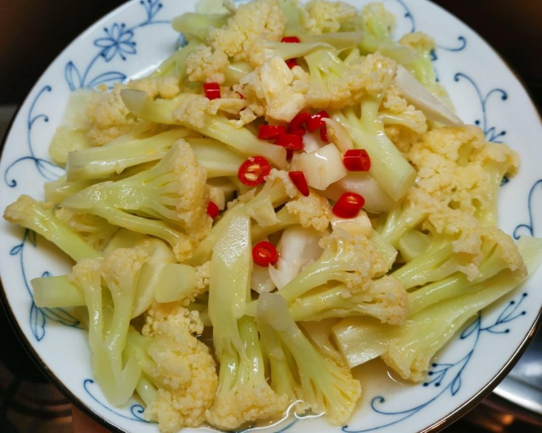 凉拌有机菜花的做法