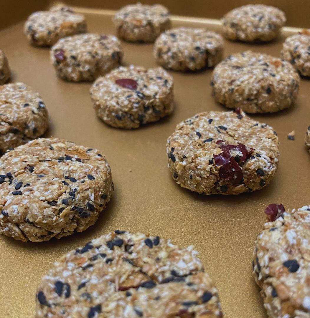 （不喜欢勿尝试 口感偏硬）少糖无油低脂全麦燕麦代餐饼干