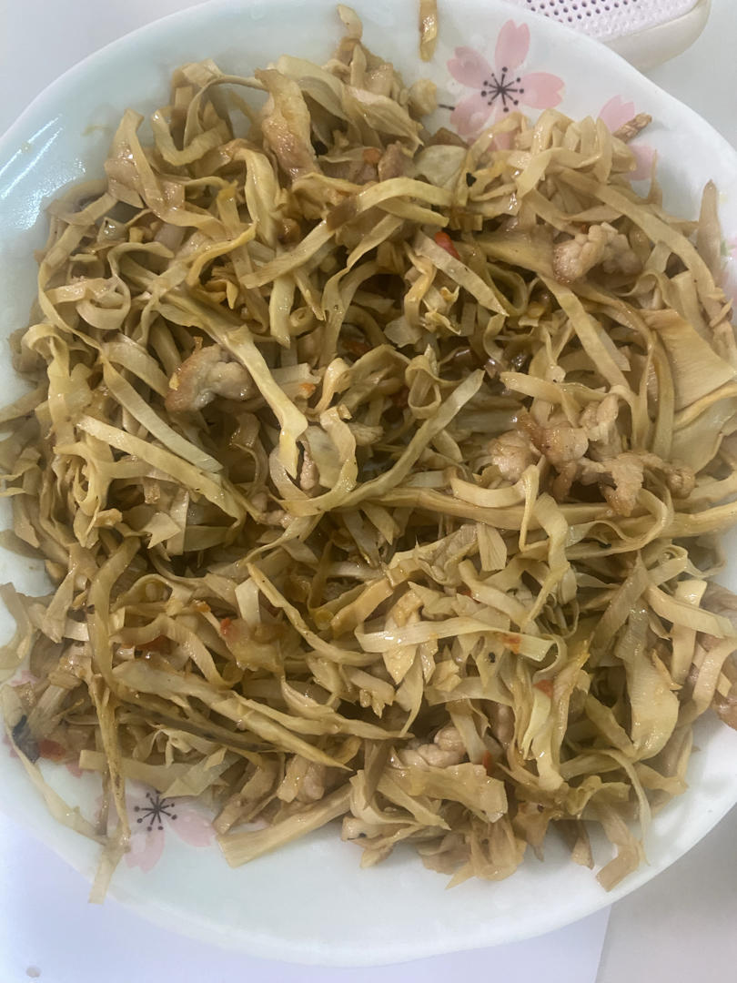 湖南名菜-糯米笋小炒肉
