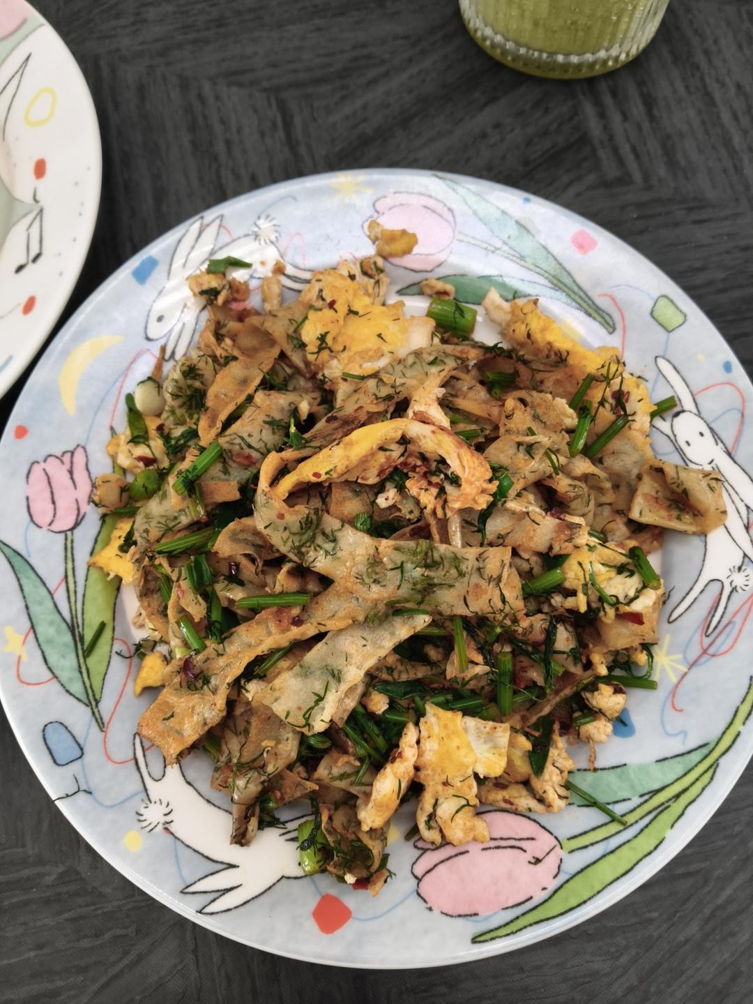 弹力十足的花椒叶煎饼