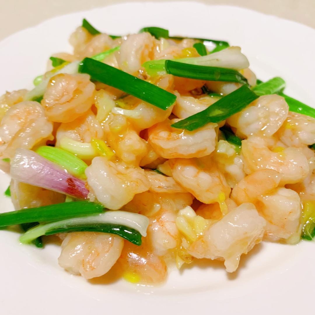 cindy_0tl7做的葱爆虾仁
