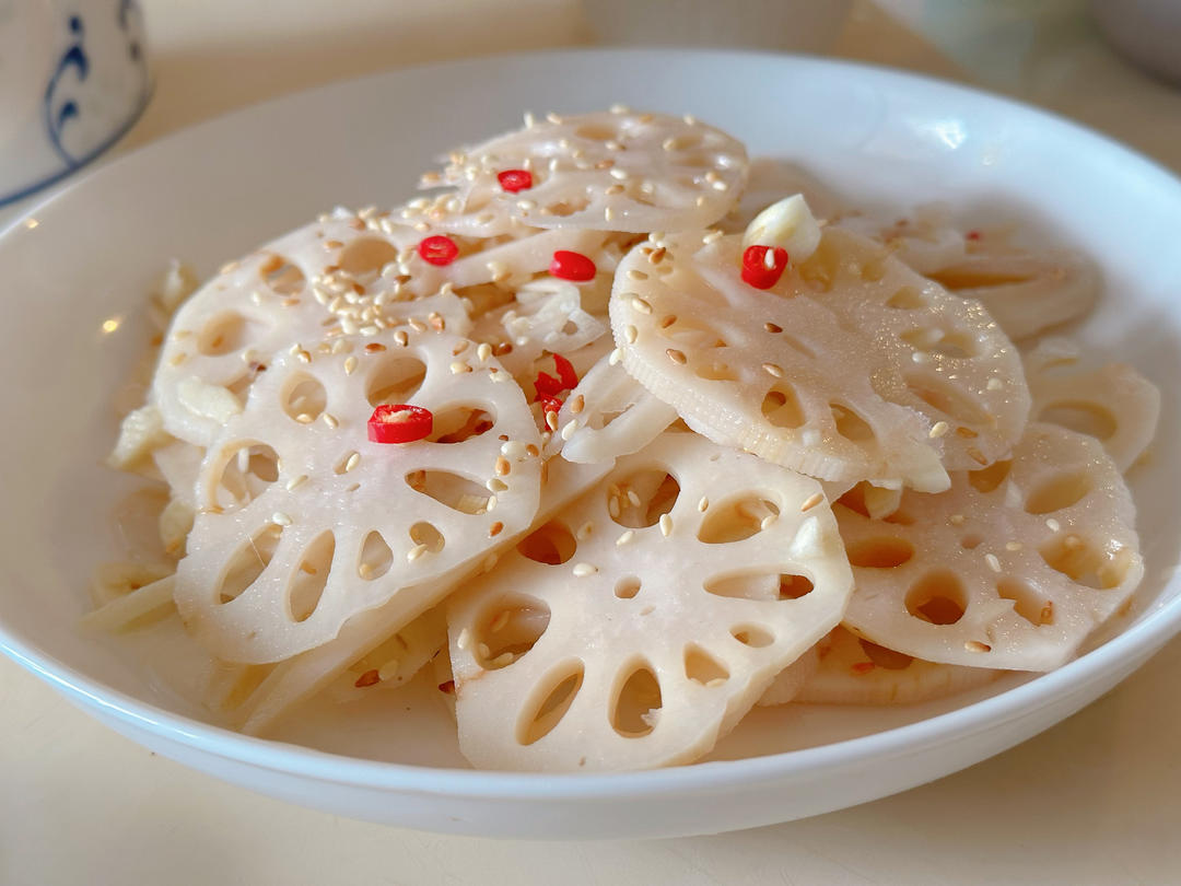 凉拌糖醋藕片