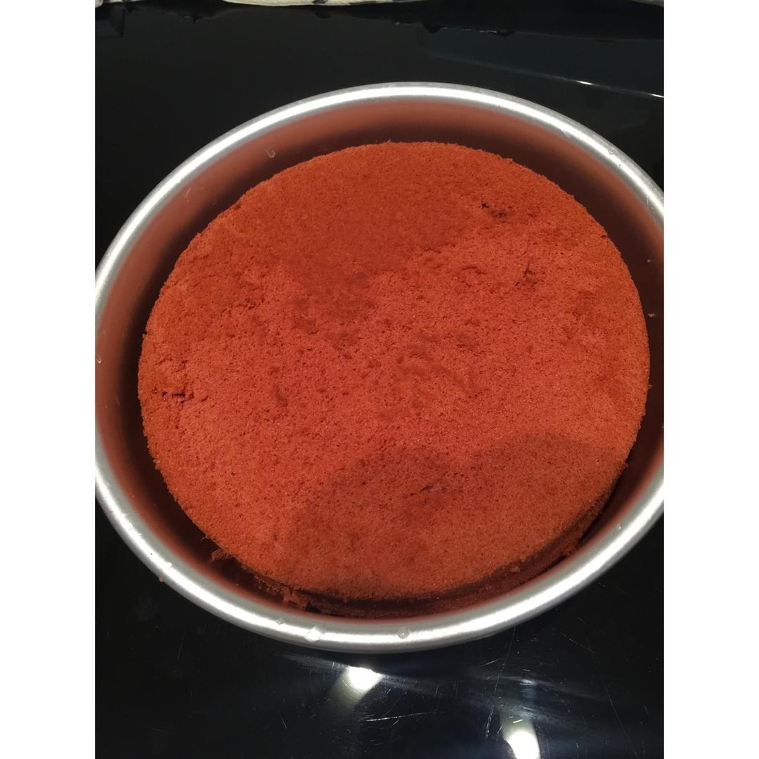 红丝绒戚风蛋糕（八寸）