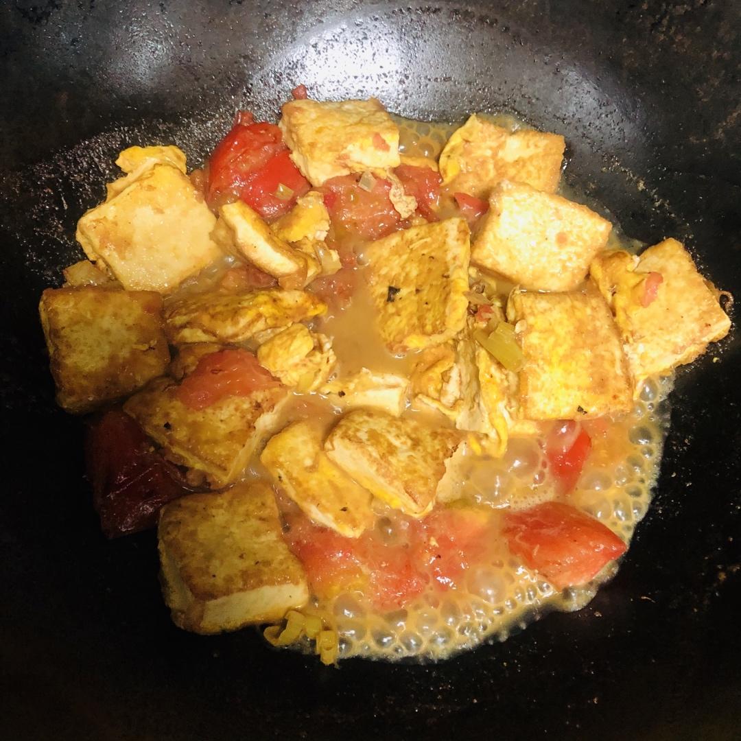 西红柿烧豆腐