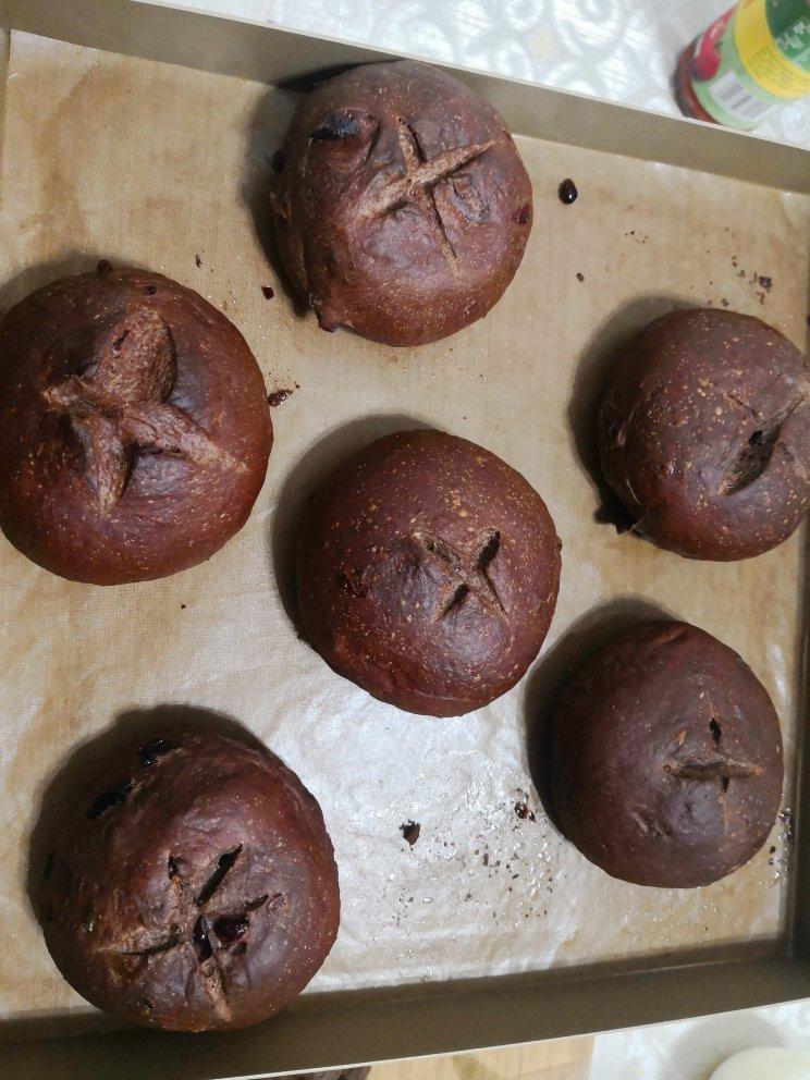 可可蔓越梅软欧~天然酵种(波兰种)