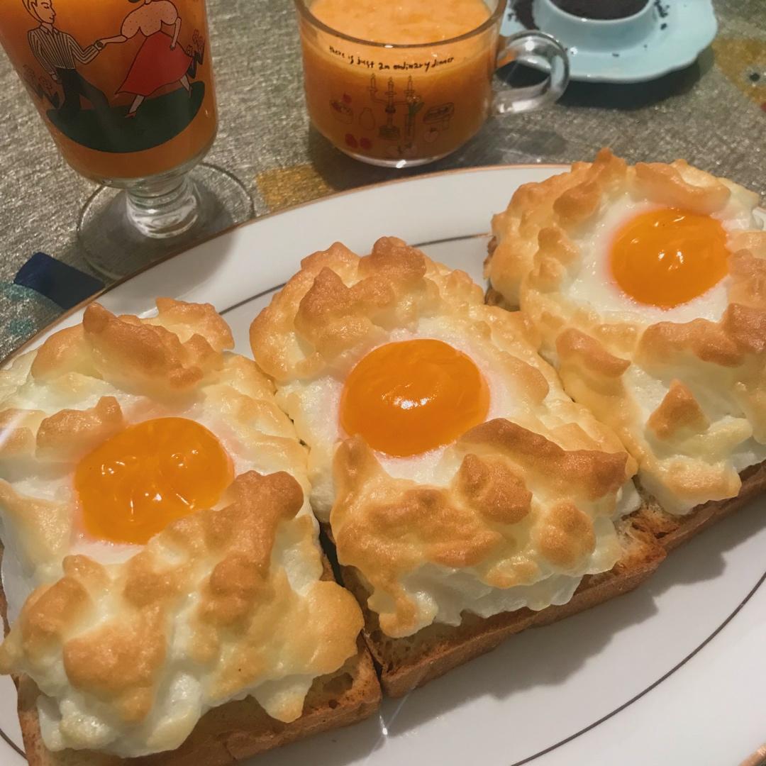 超简单的零失败高颜值早餐——火烧云吐司