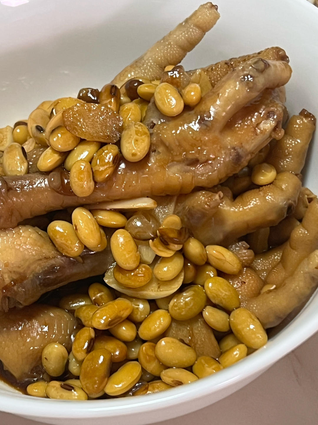 黄豆闷鸡爪