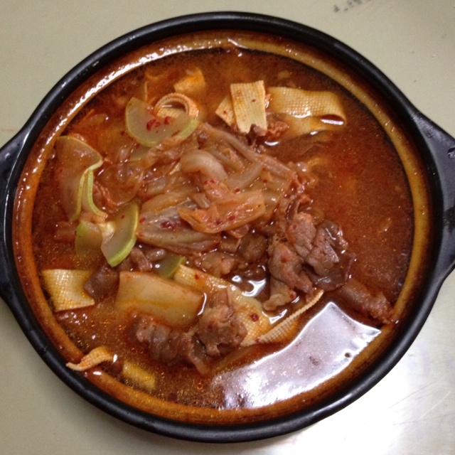 辣白菜豆腐汤