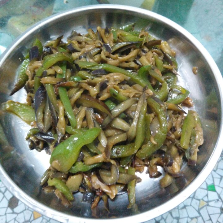 青椒茄子丝