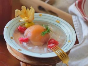 桃子覆盆子糖水的做法 步骤6