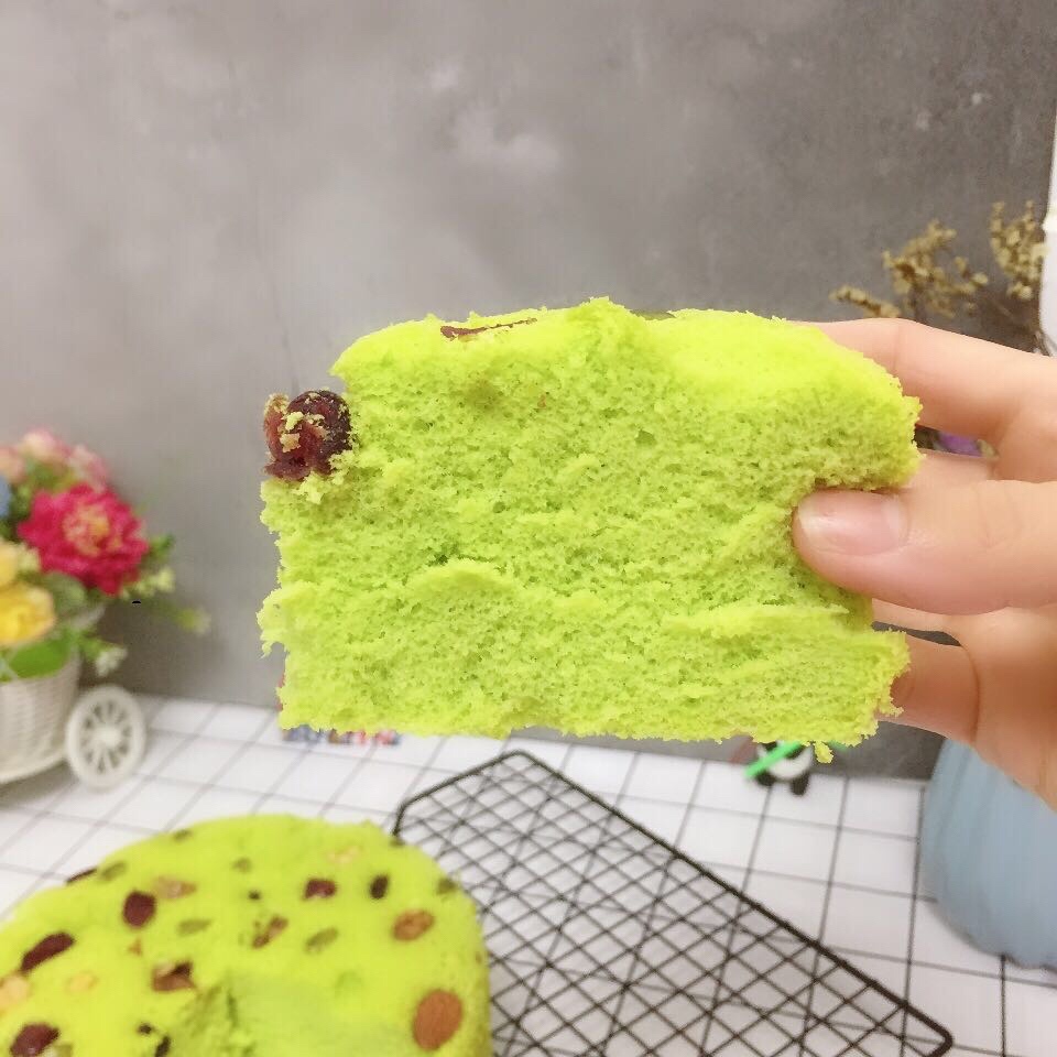 绿绿的菠菜蛋糕，内含不变色技巧