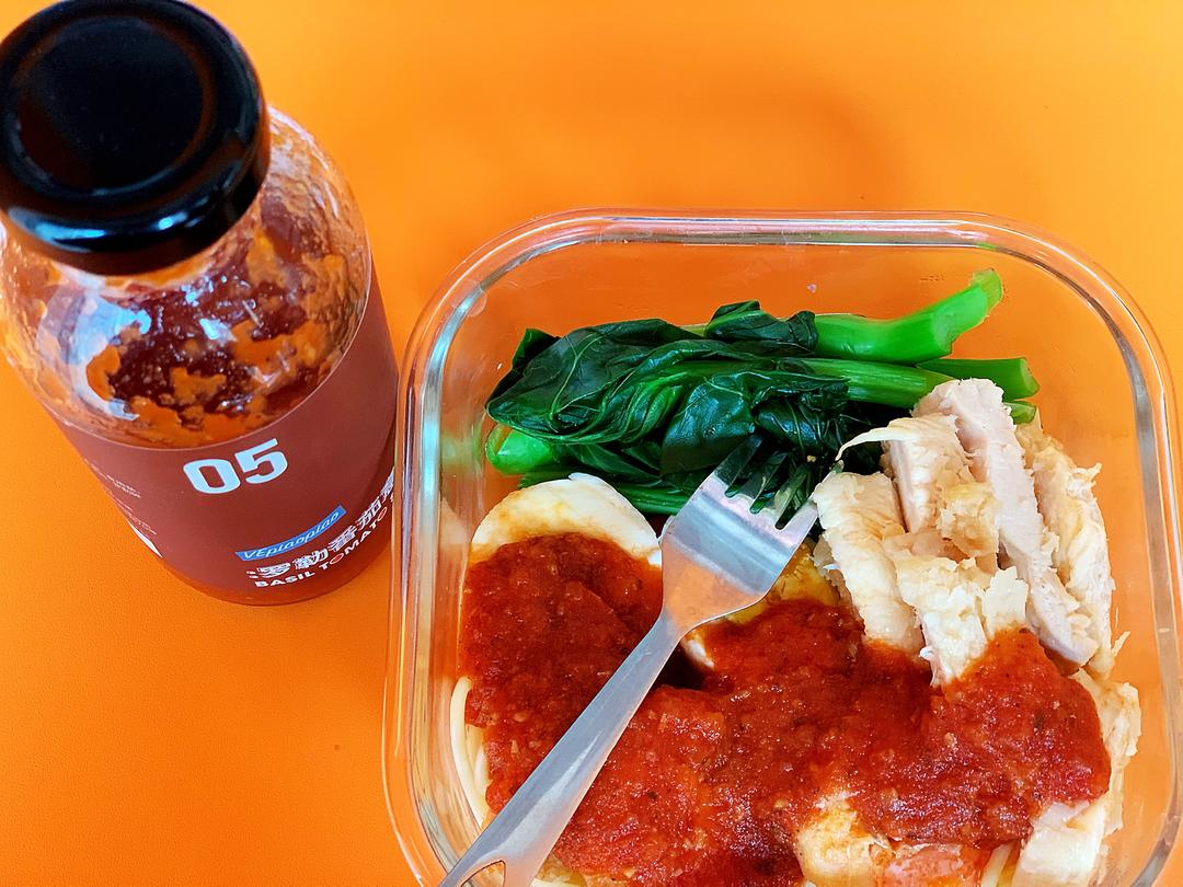 低脂意大利面（便当版）的做法