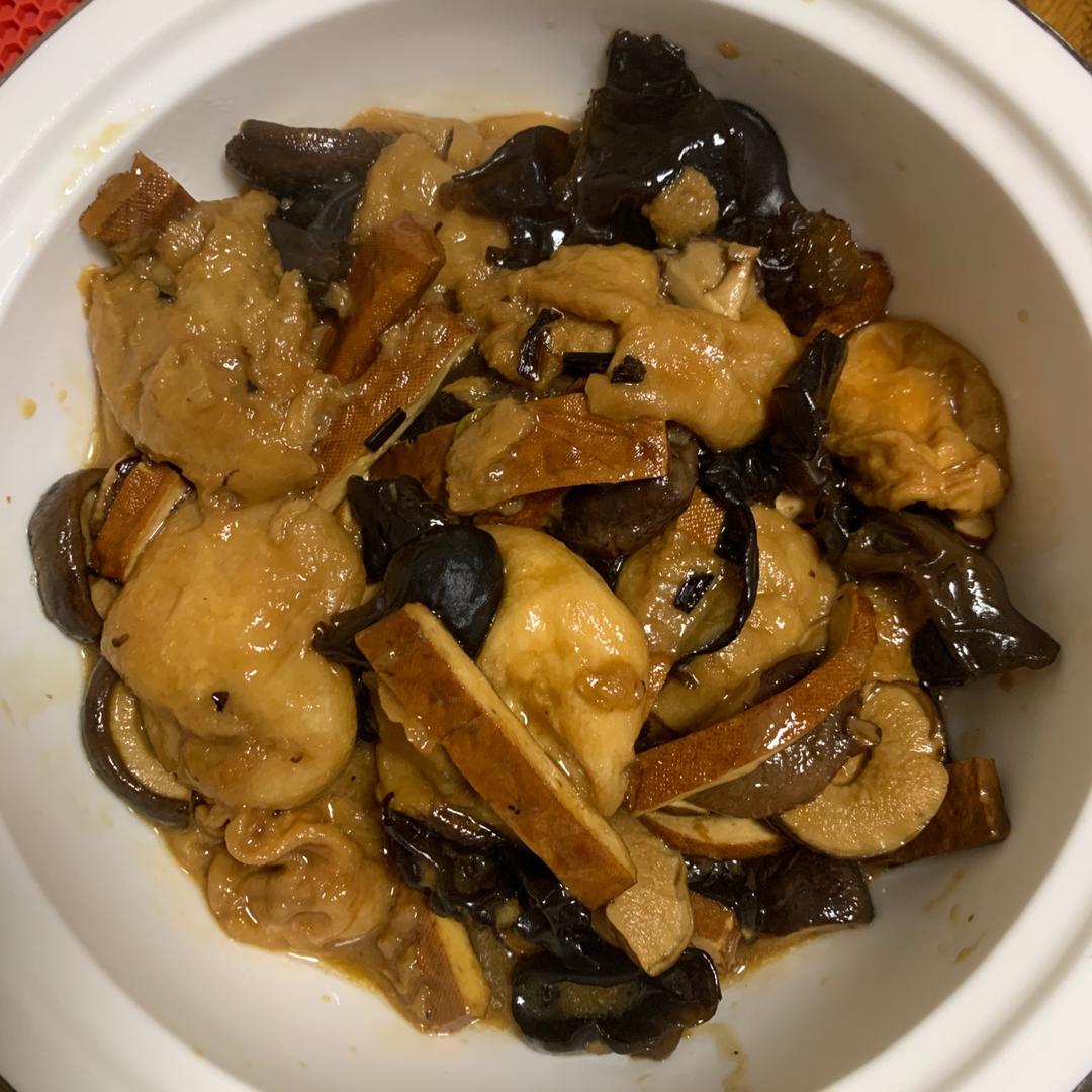 苏式面浇头-香菇面筋（家常炒素）