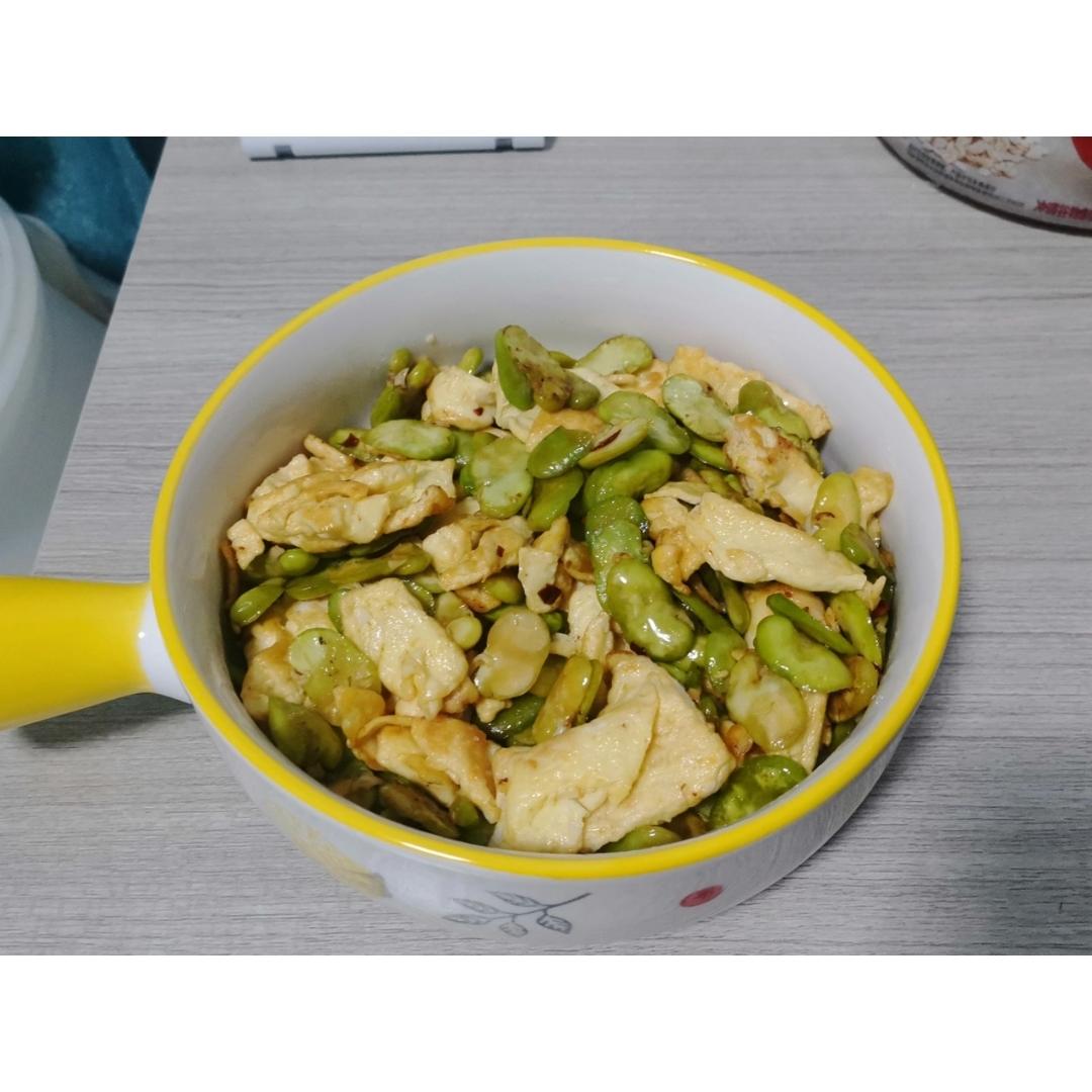 鲜蚕豆炒鸡蛋