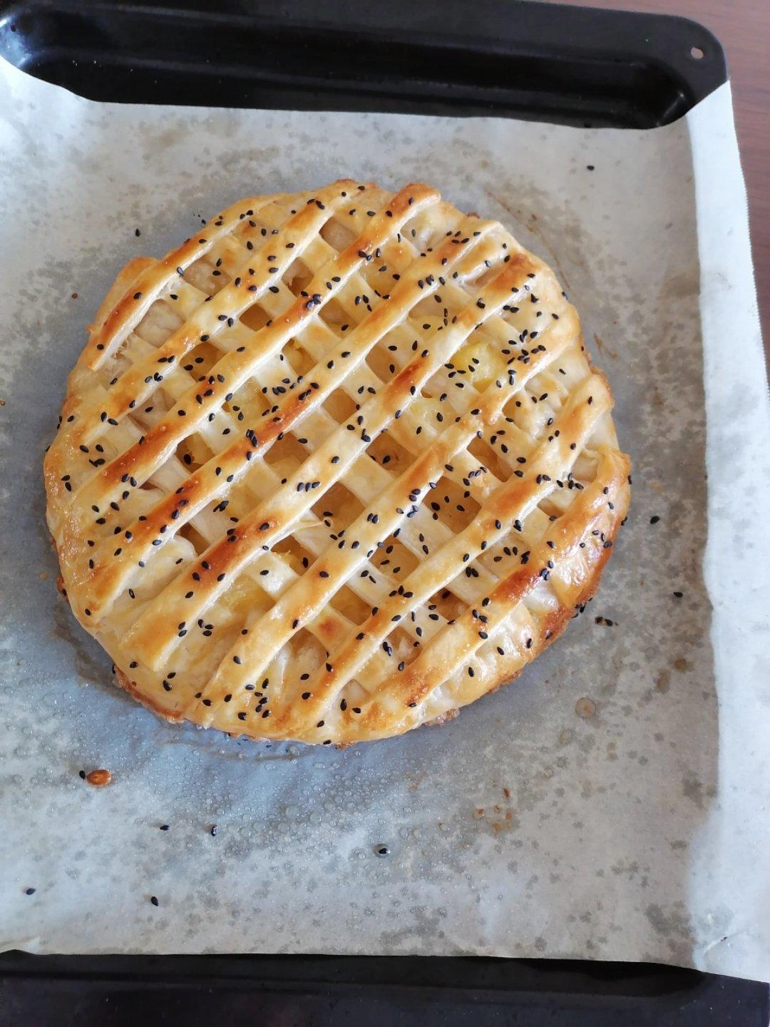 菠萝正当季，一定要试试这款手抓饼版的菠萝派