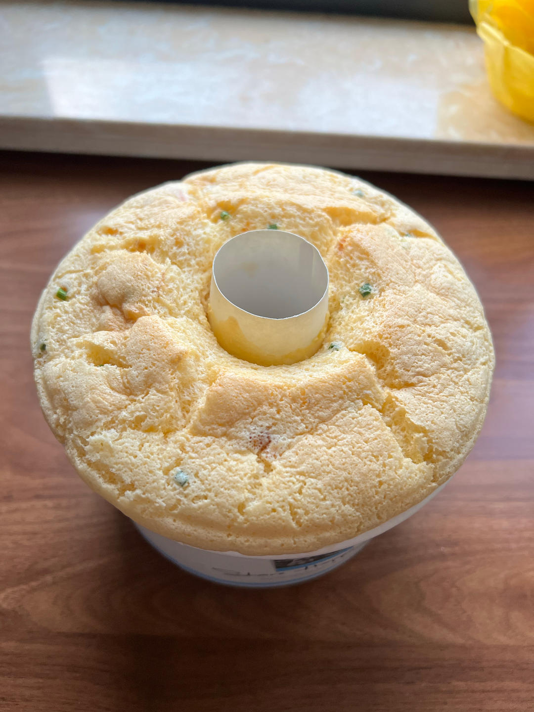 香葱肉松咸口戚风蛋糕