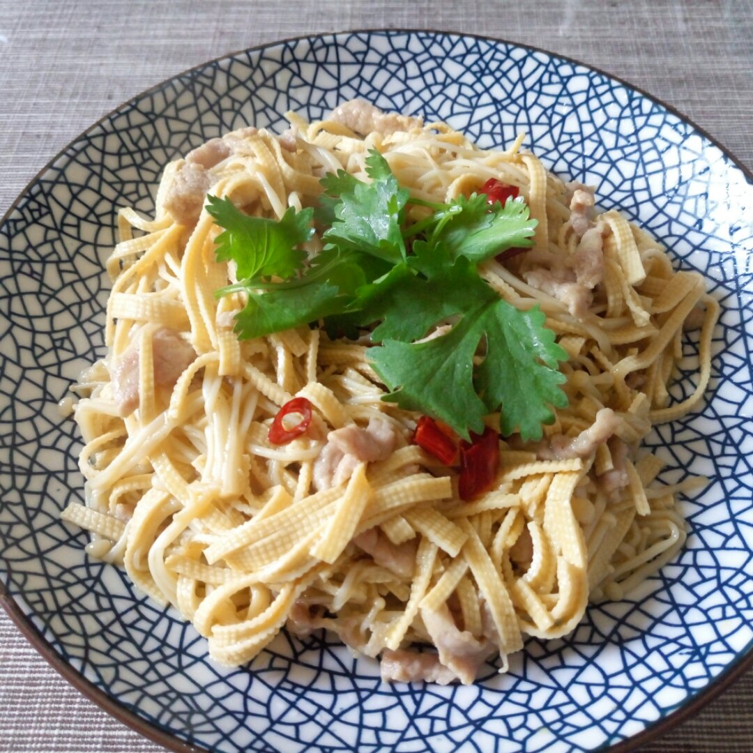 肉丝干丝金针菇（双丝金针菇）