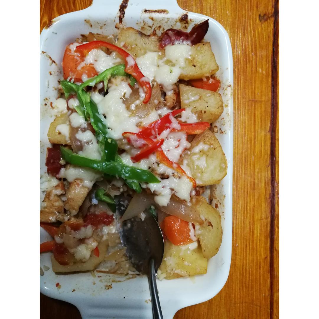 番茄鸡肉浓情焗饭【两人份】